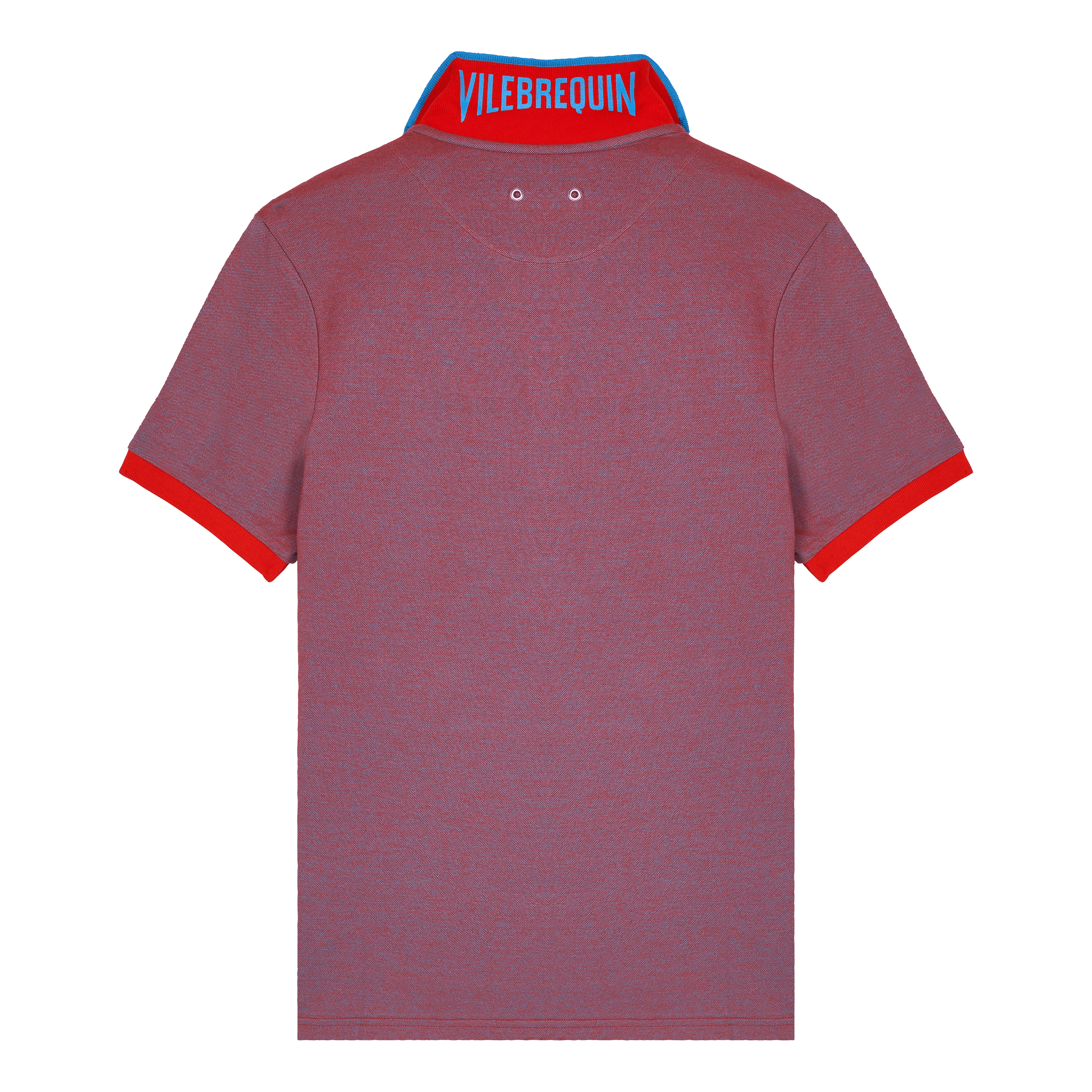 Men Cotton Changing Color Pique Polo Shirt - 2