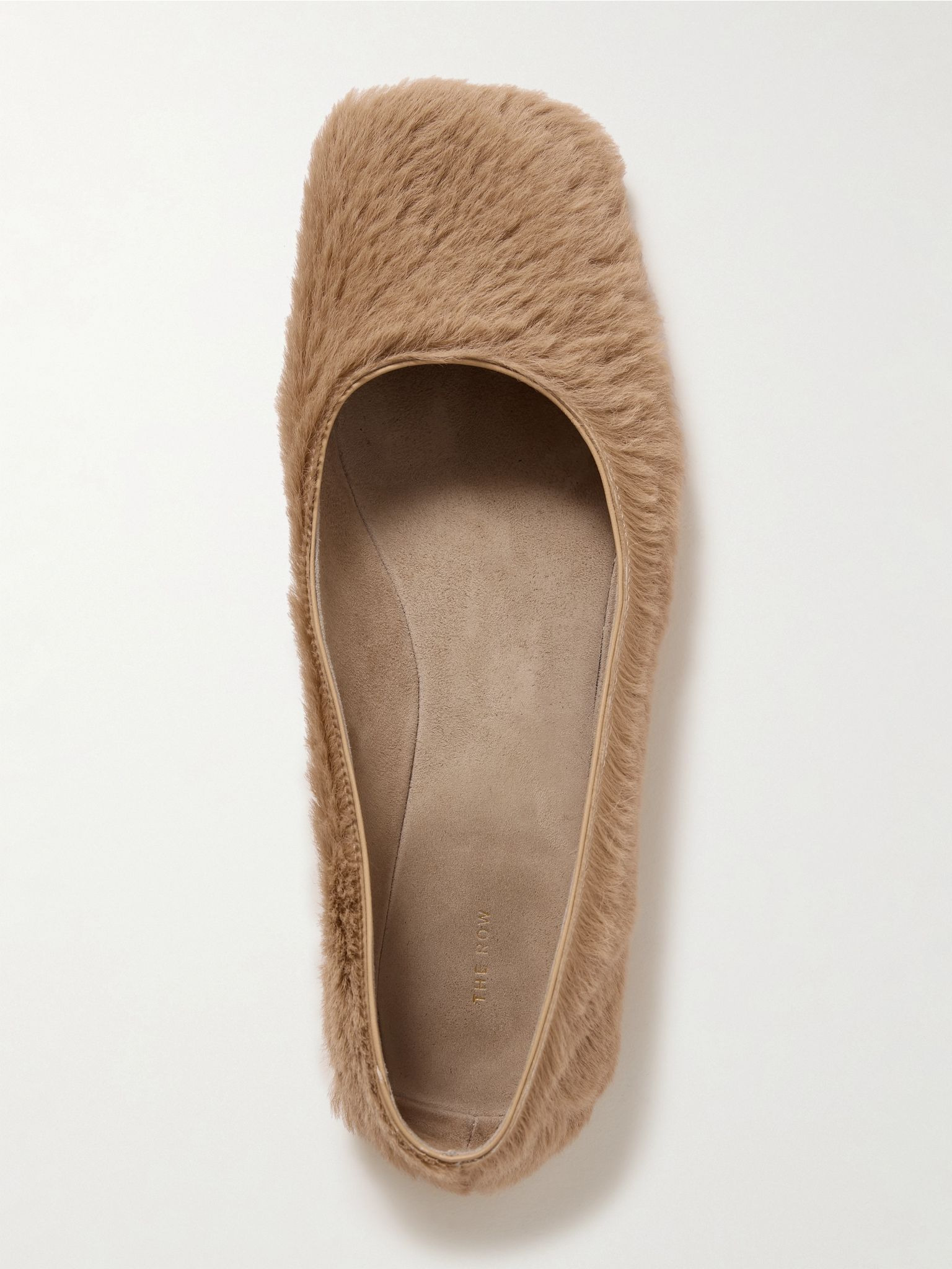 Calf hair ballet flats Beige - 5