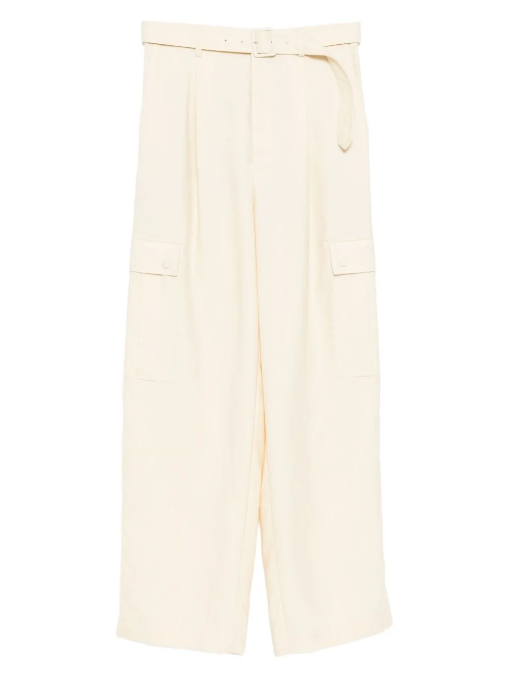 structured double cloth cargo pants - 1