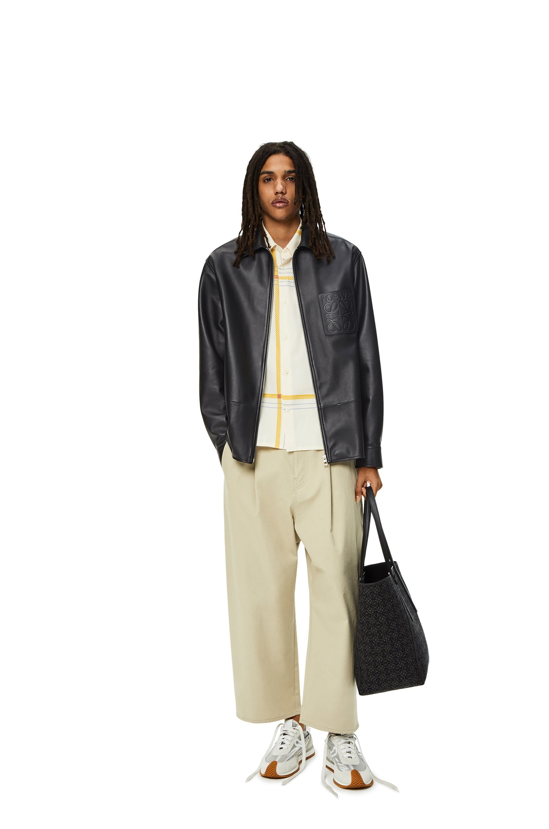 Zip overshirt in nappa - 2