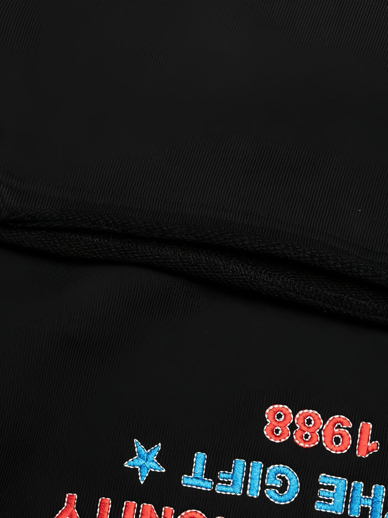 embroidered-logo hoodie 5