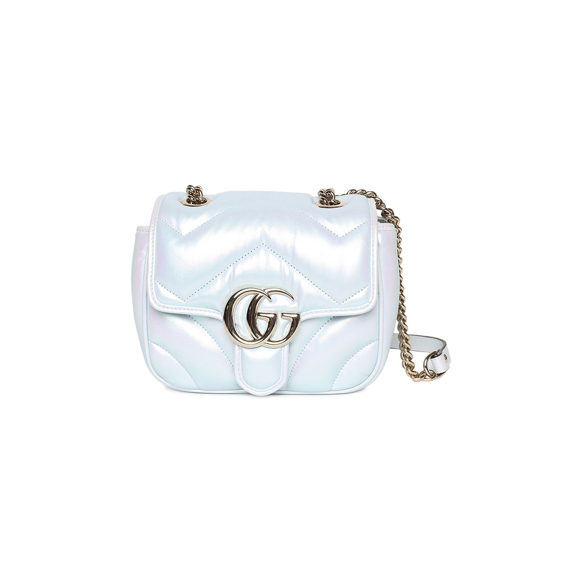 Gucci Marmont Mini Shoulder Bag 'Iridescent Snow Light Blue' - 1