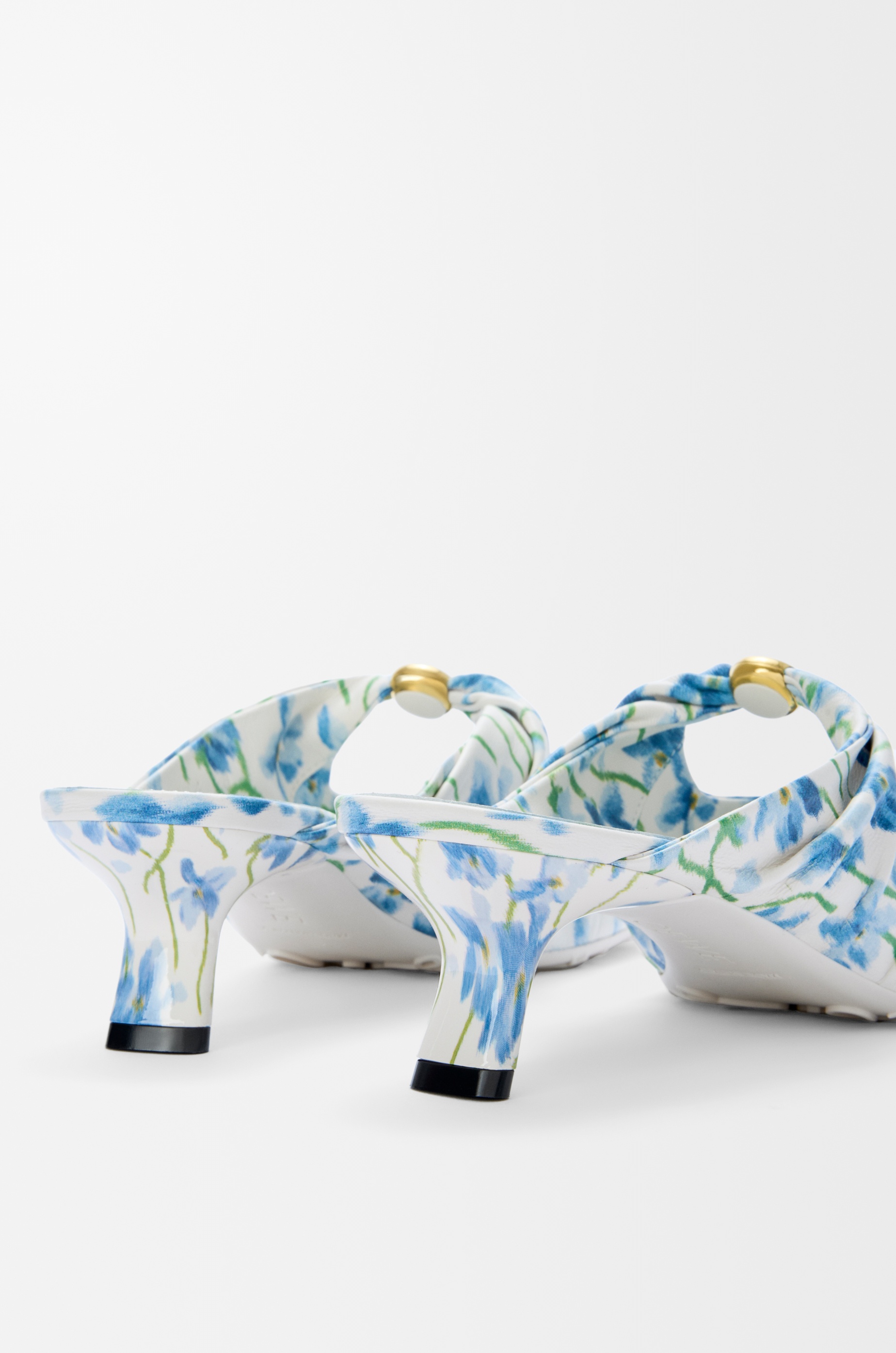 Pebble Soft mule in printed nappa lambskin - 5