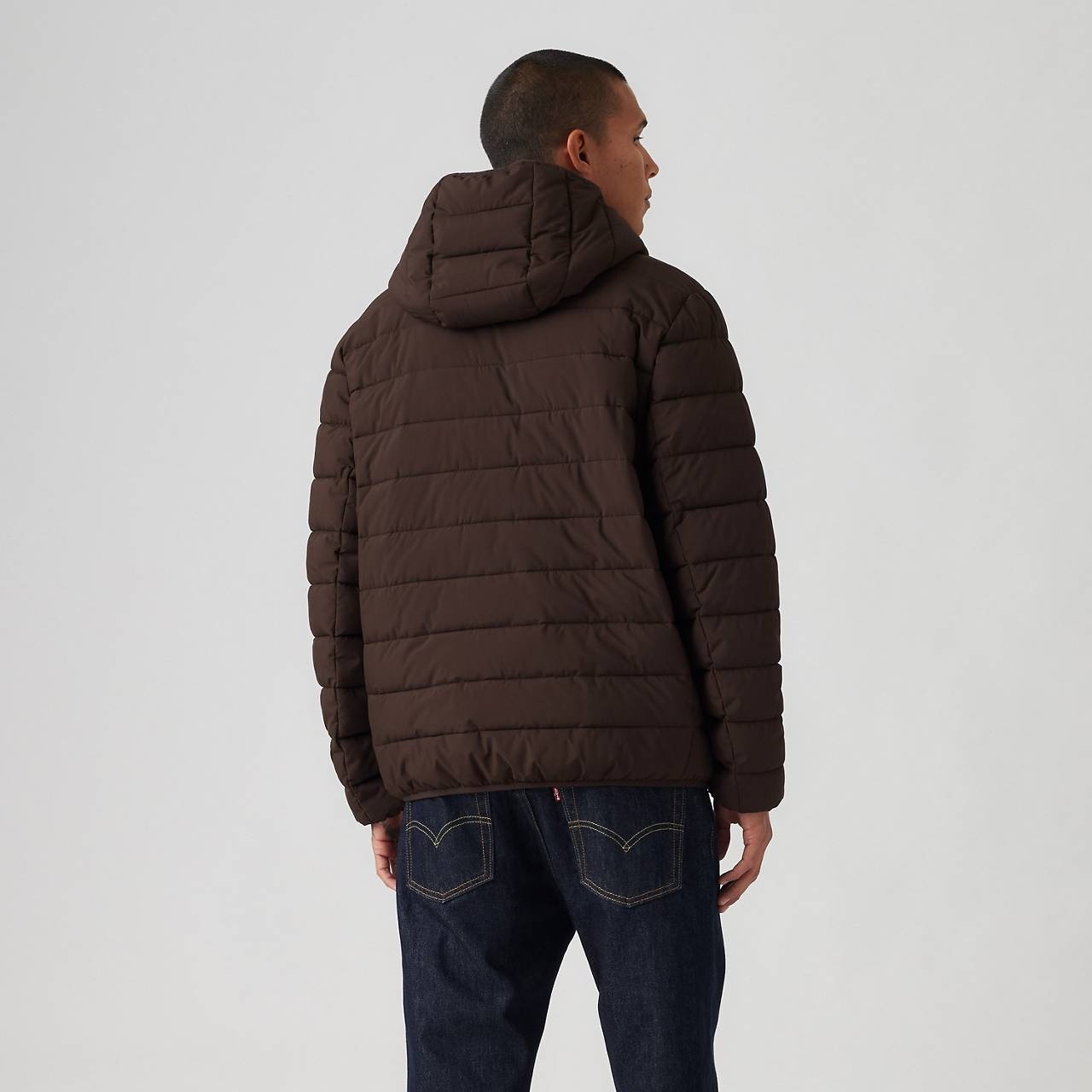 HOODED 2 CHEST POCKET PUFFER JACKET - 4