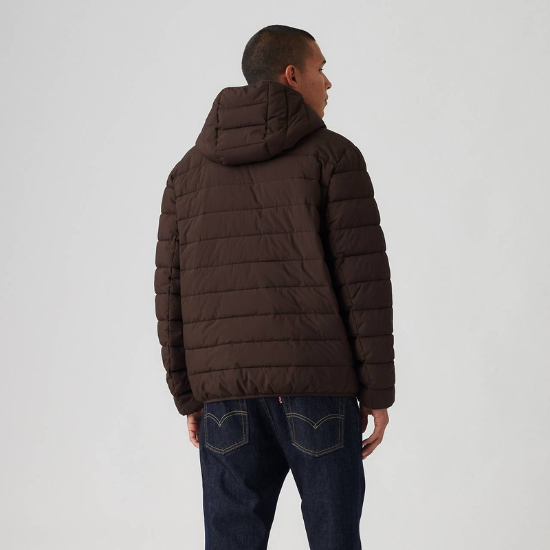 HOODED 2 CHEST POCKET PUFFER JACKET 4