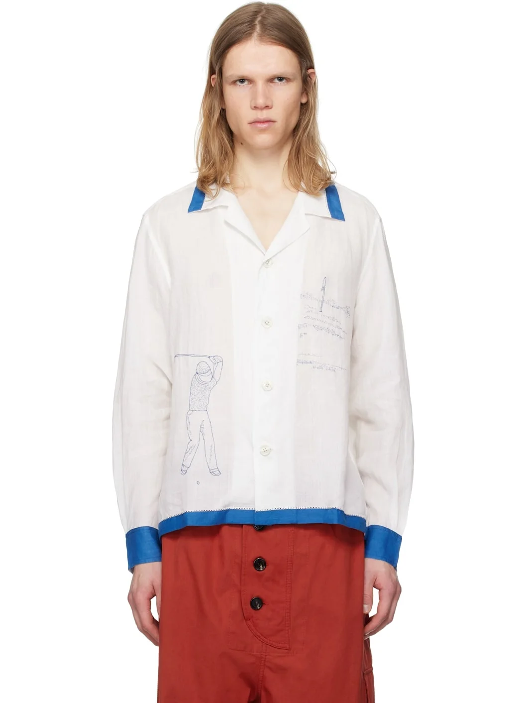 White Club Champion Long Sleeve Shirt - 1