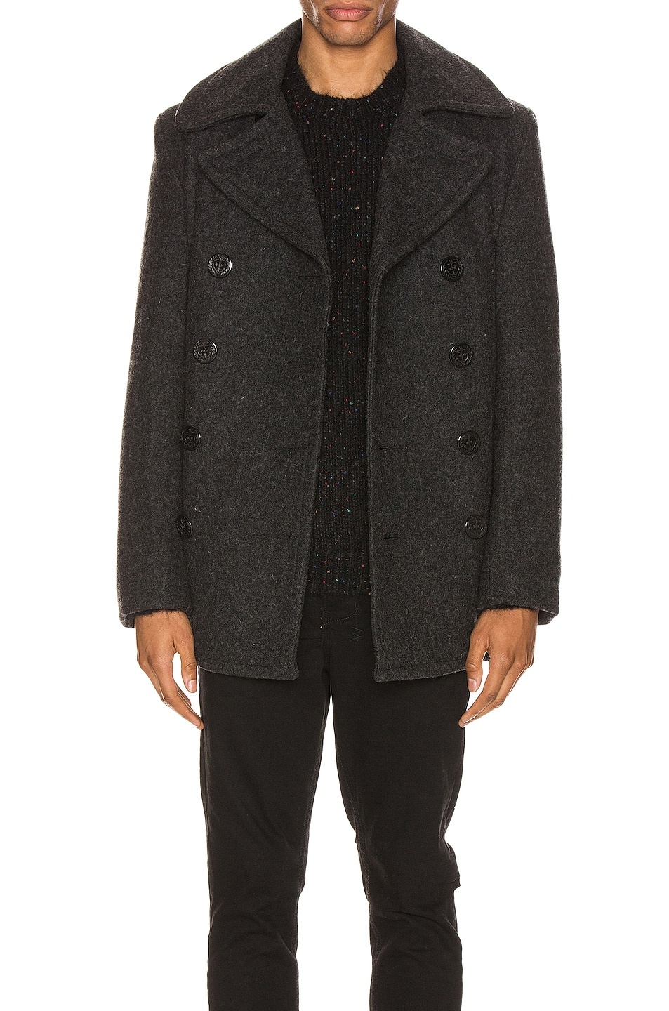 Slim Fit Peacoat - 1