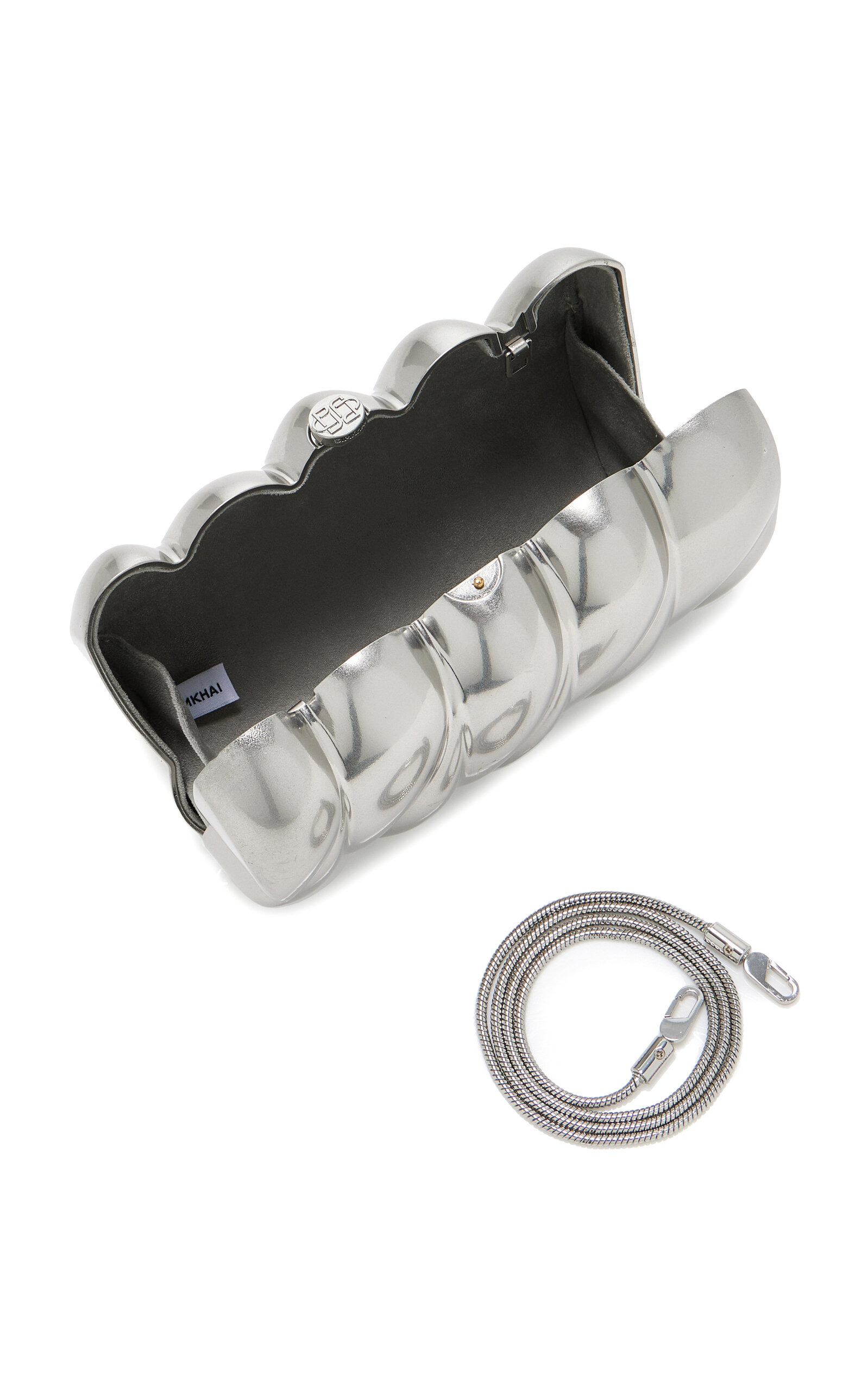 Reya Silver-Tone Metal Clutch silver - 5