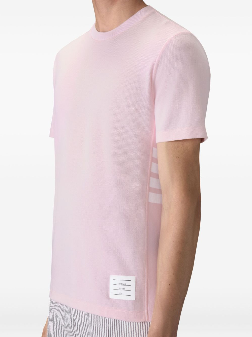 Classic Pique Rib Cuff RWB Tee - 4