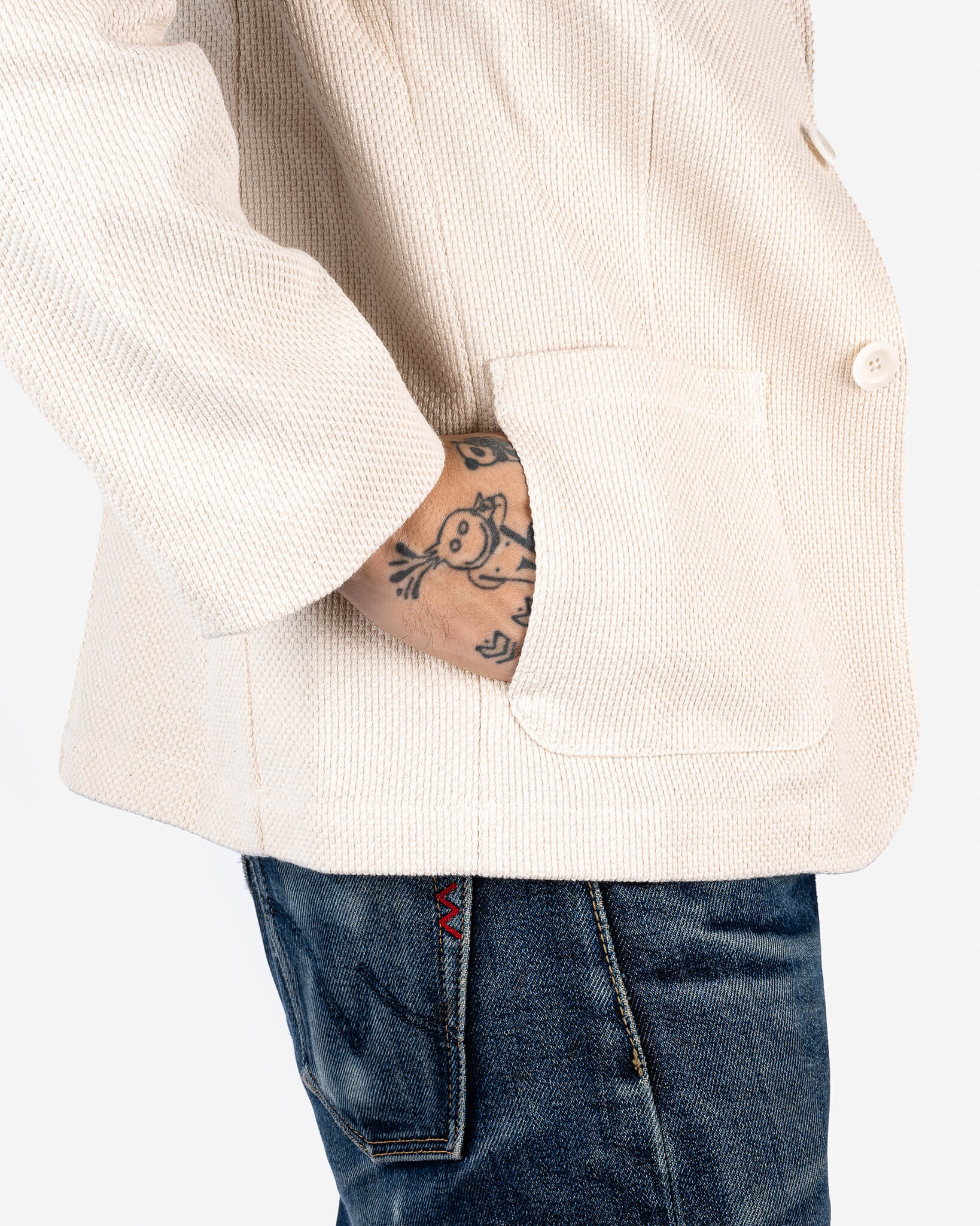 STF-SBZR-KIB SaturdayTypeFever - Sashiko Blazer - Kibata - 5