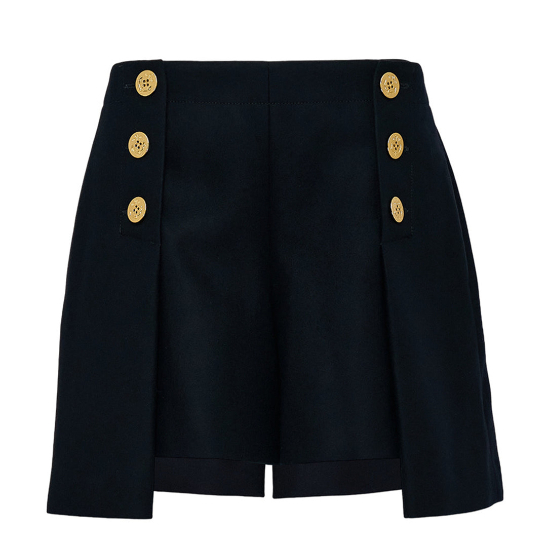 Wool Melton Shorts - 1