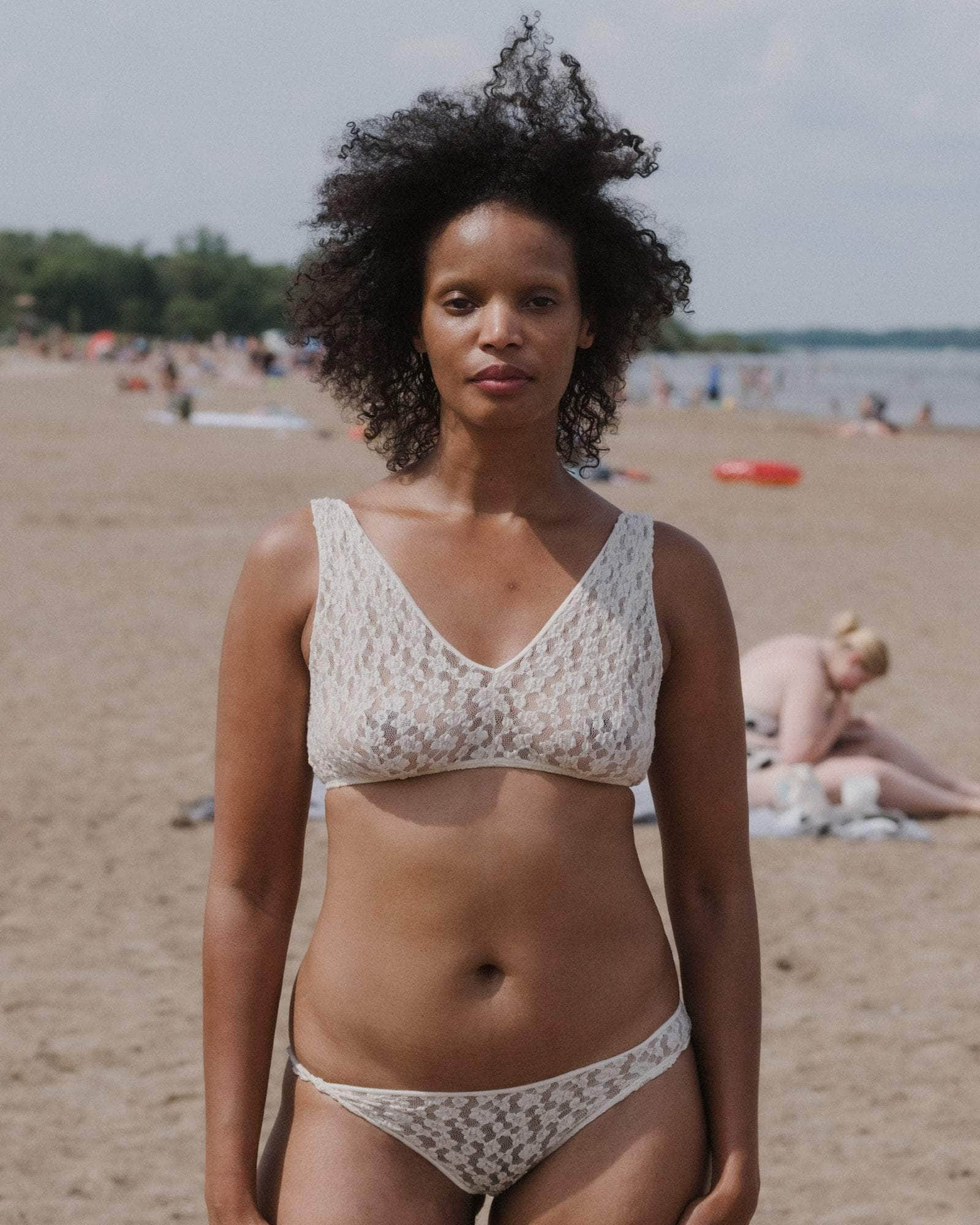 Crescent Bra - Organic Cotton Lace - 1