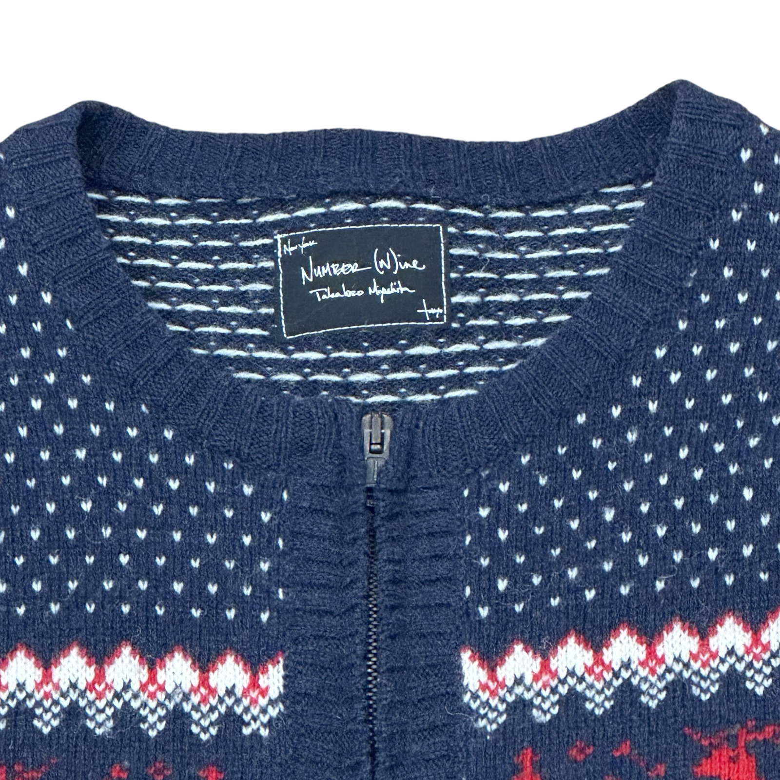 Final Blow - Number (N)ine Christmas Knit Zip-up Sz 2 - 2