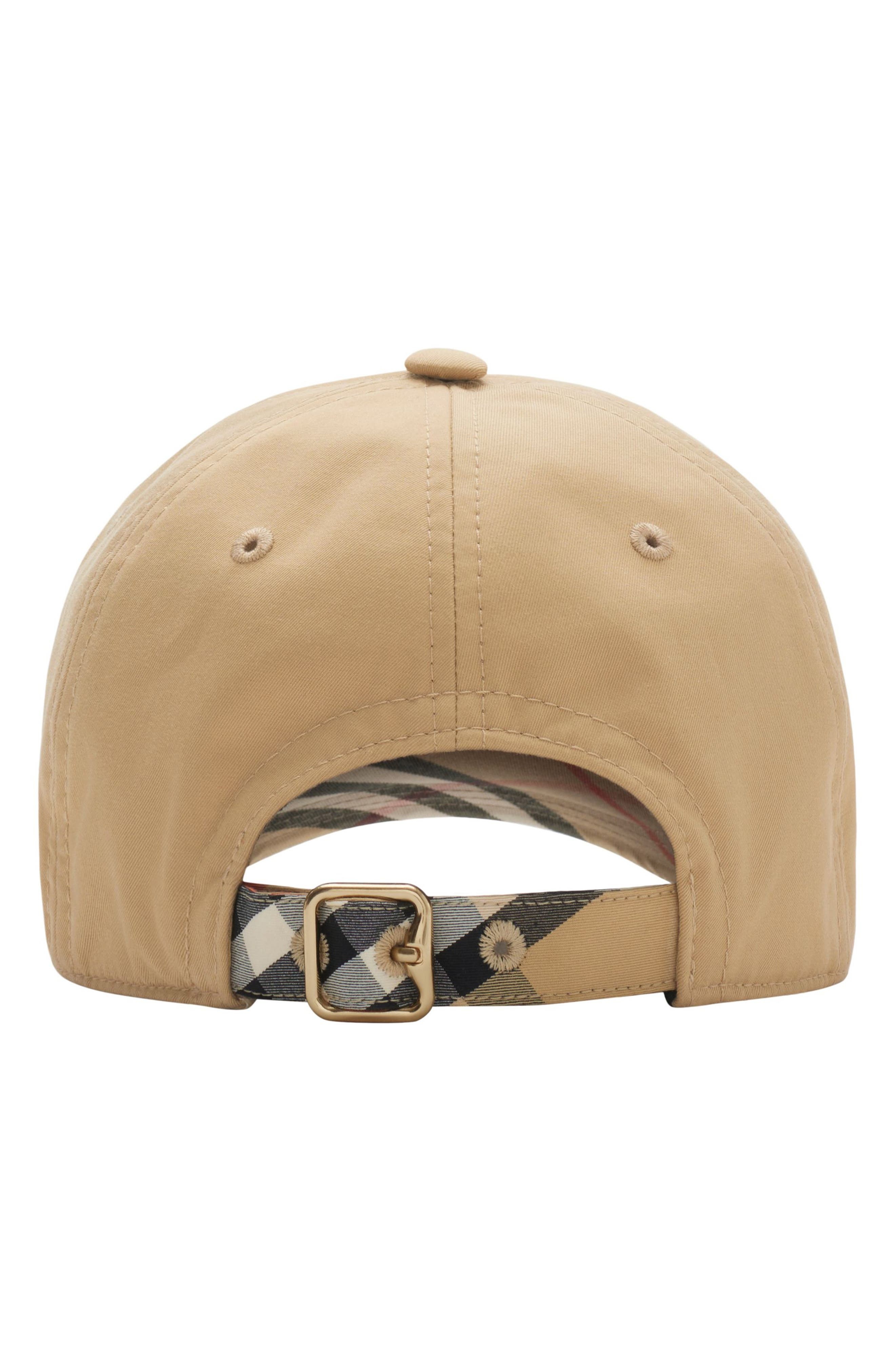 burberry Equestrian Knight Design Cotton Gabardine Baseball Cap in Flax/Sand at Nordstrom - 2