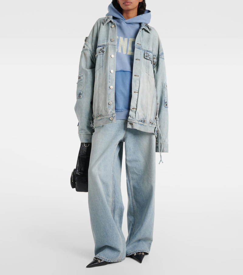 BALENCIAGA Cagole oversized denim jacket outlook
