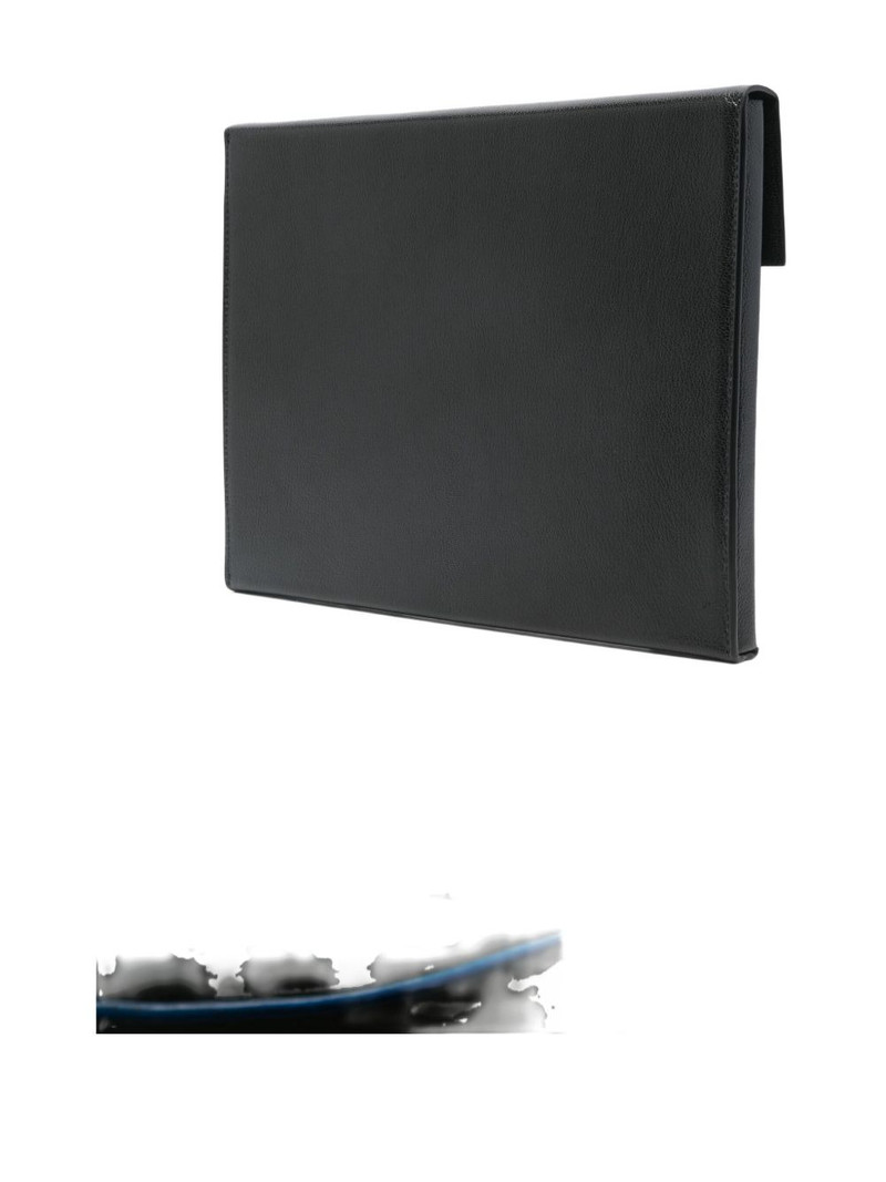 TOM FORD logo-debossed leather clutch bag outlook