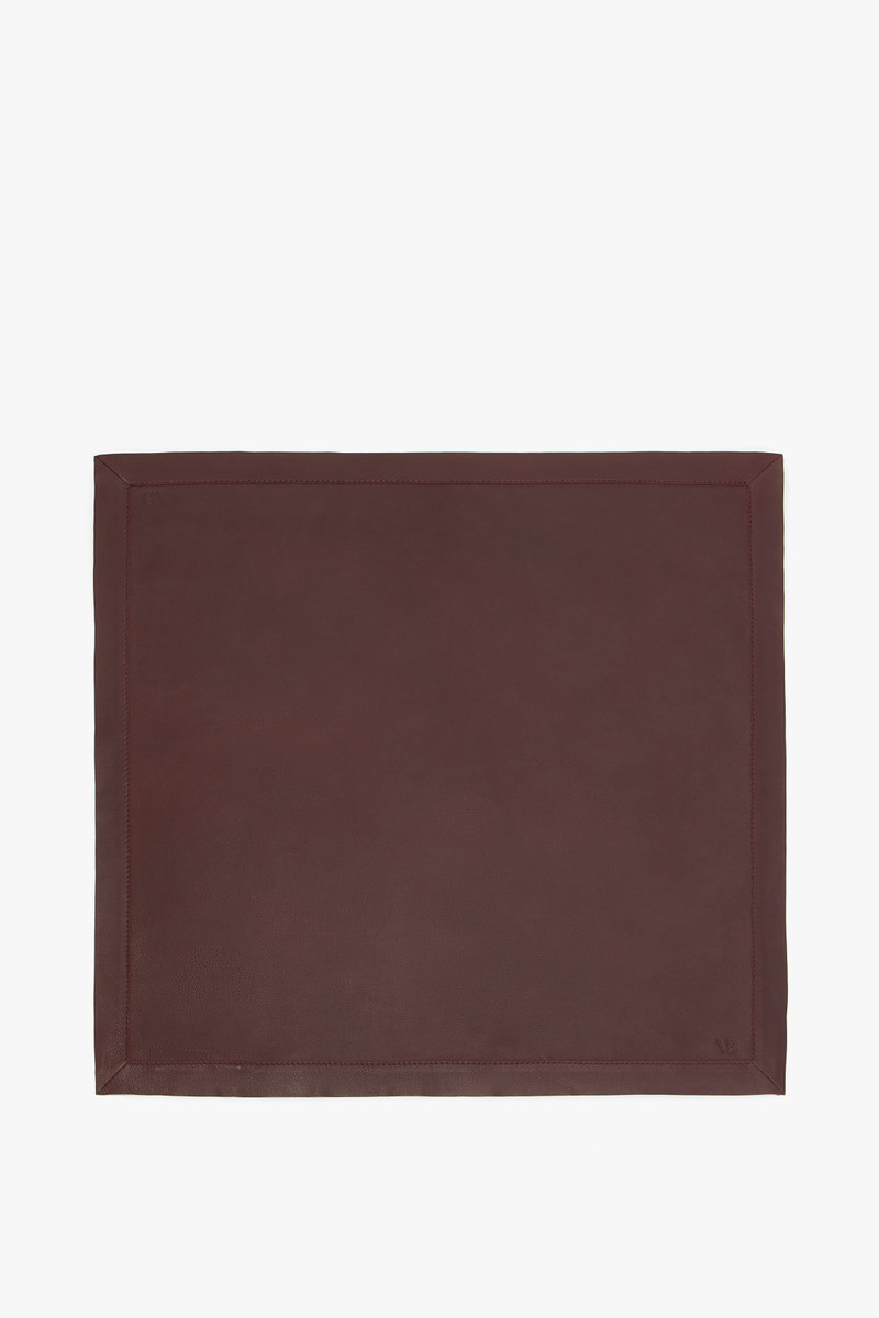 Victoria Beckham Leather Scarf In Bordeaux outlook