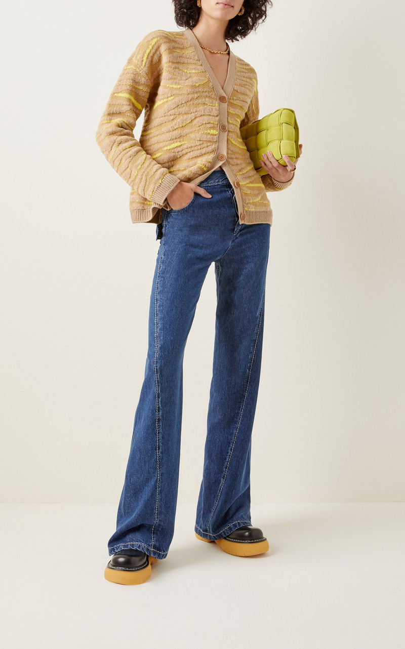 Oversized Animal-Patterned Wool-Blend Cardigan animal 3