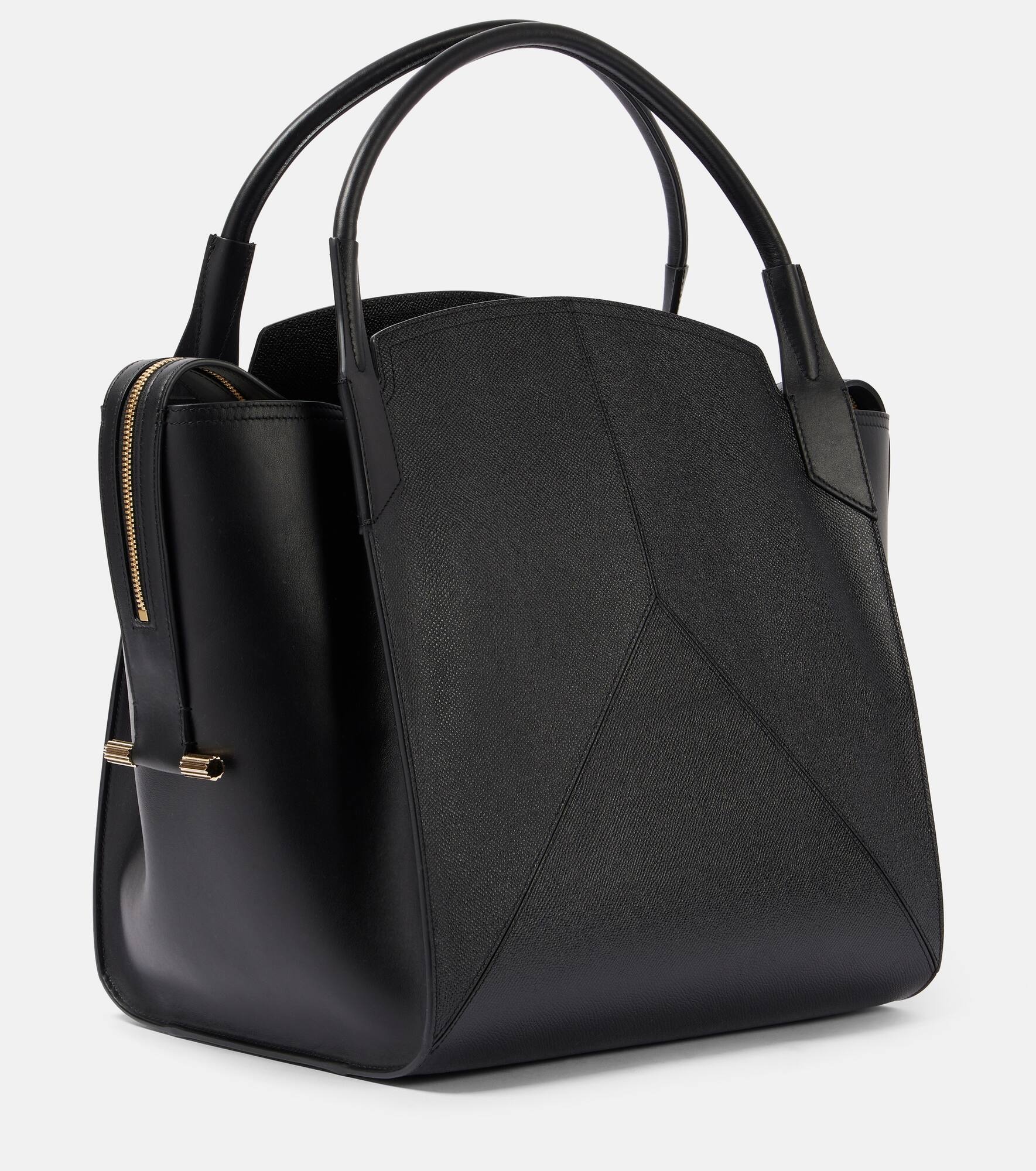 Victoria leather tote bag - 4