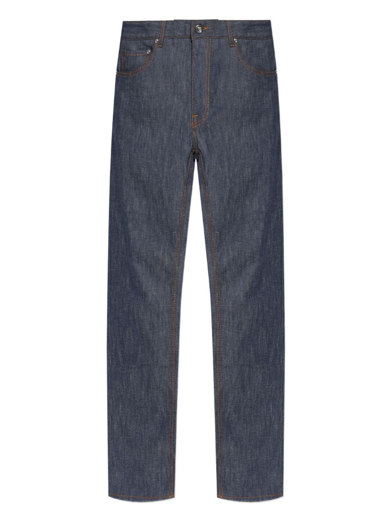 contrast-stitched jeans 1