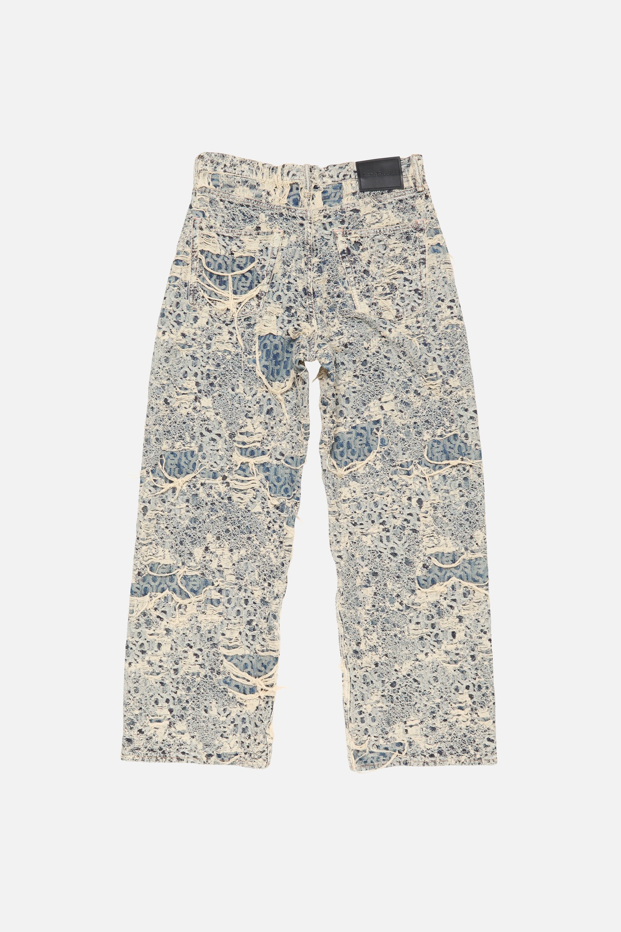 Baggy fit jeans - 1981 Distressed Monogram - Mid Blue - 10