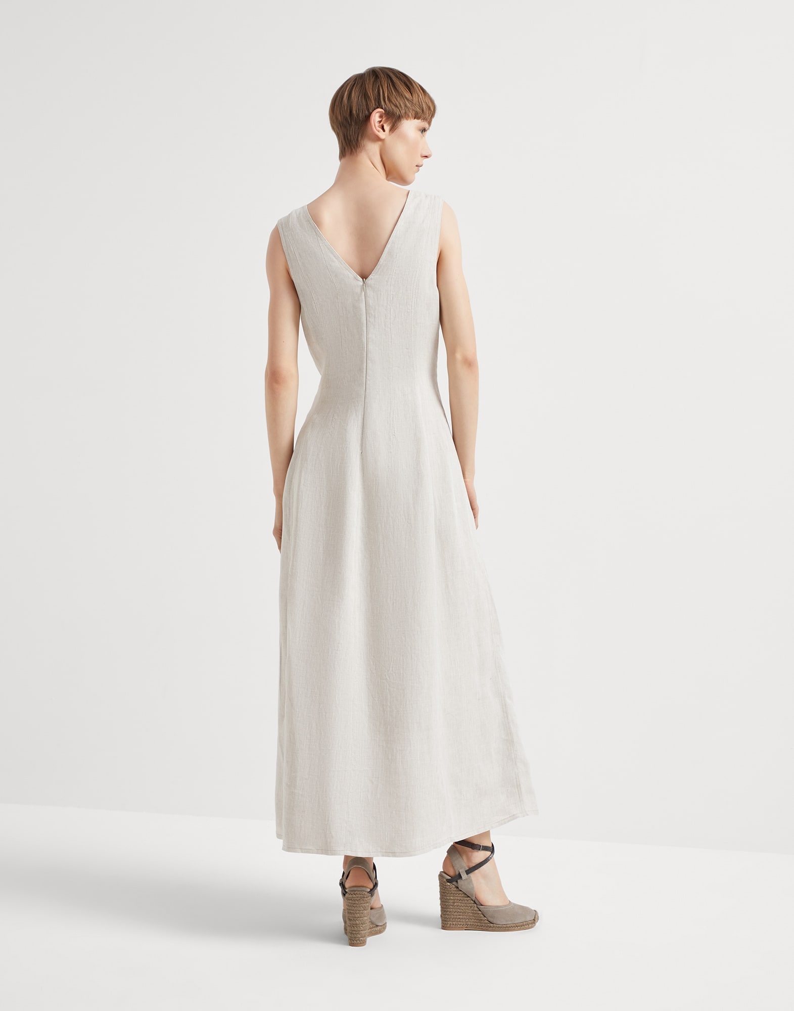 Fluid lessivé linen dress - 2