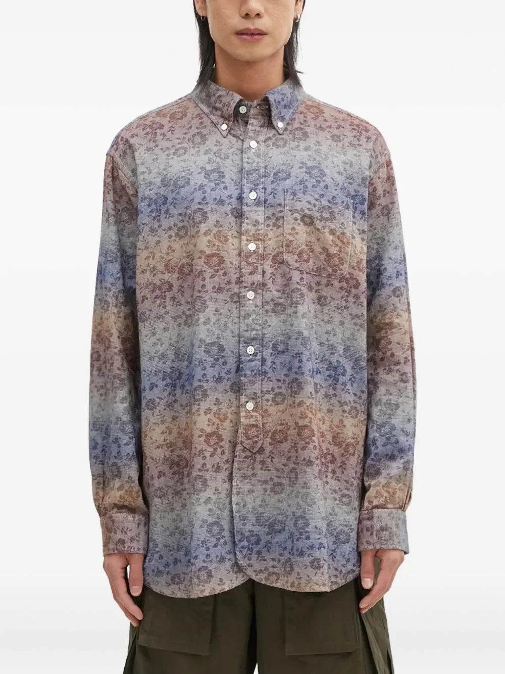 floral-pattern shirt - 1
