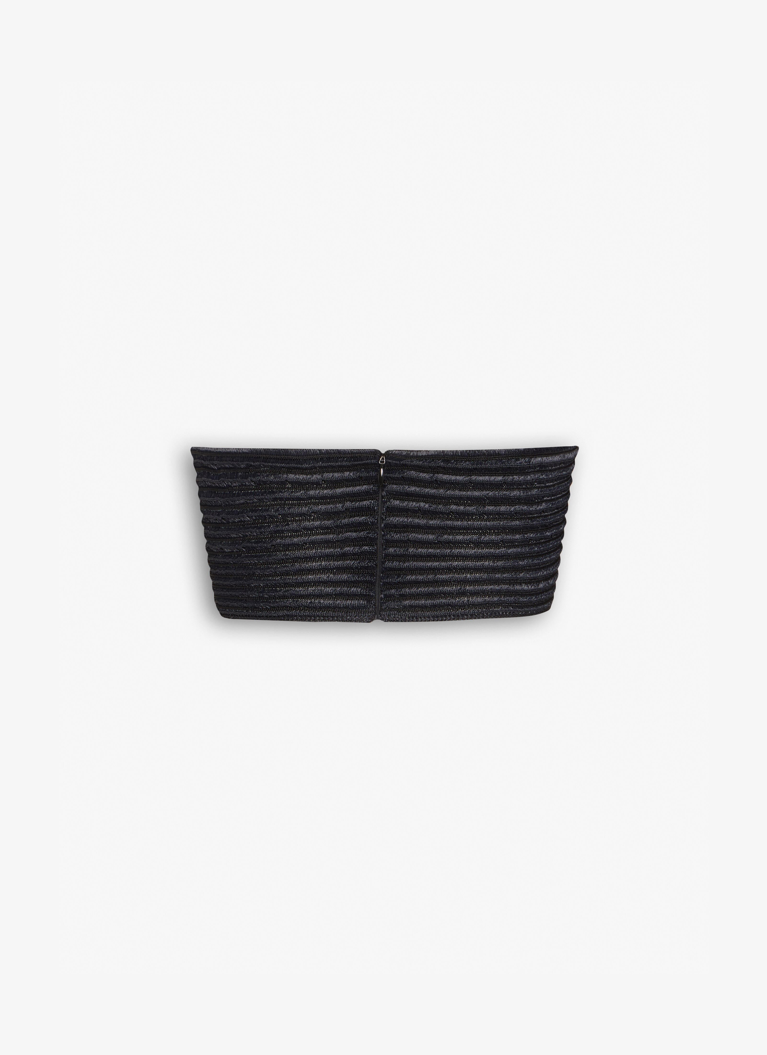 KNIT RAFFIA BUSTIER - 4