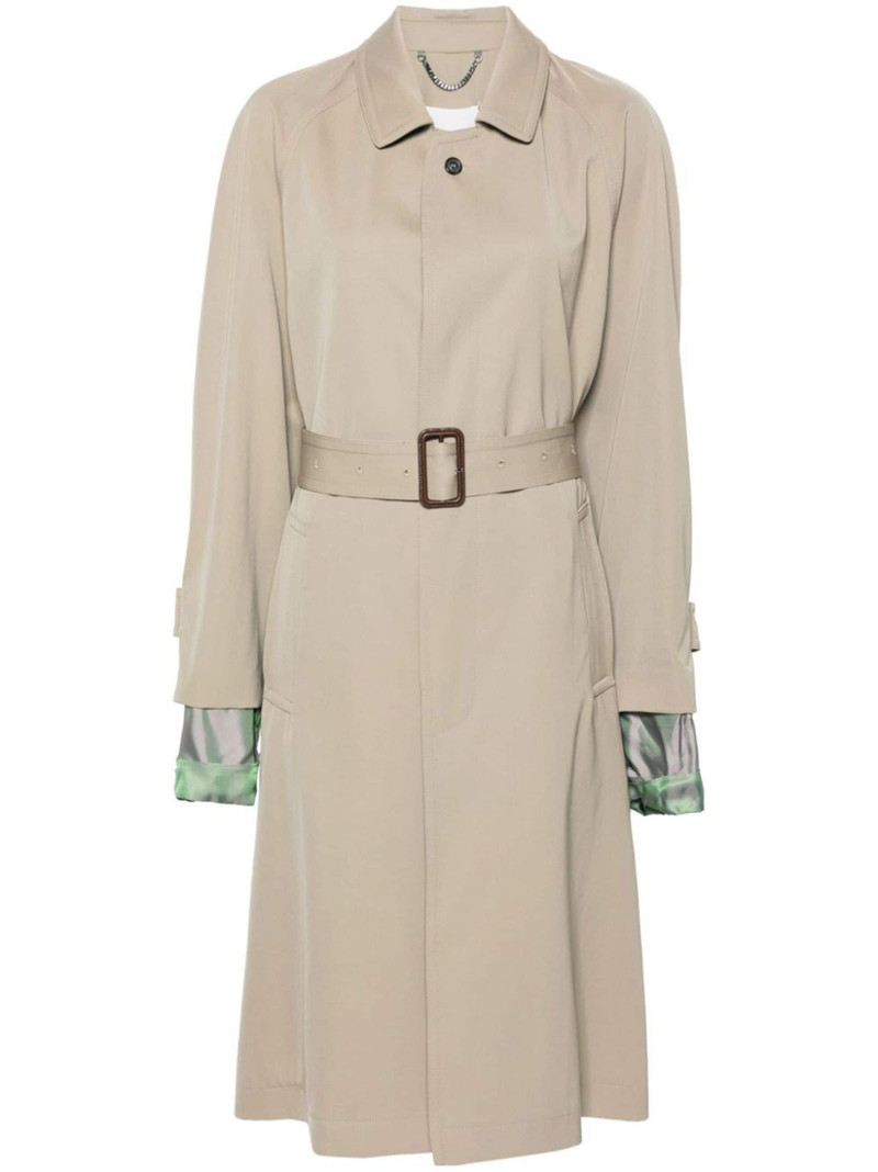 spread-collar wool trench coat 1
