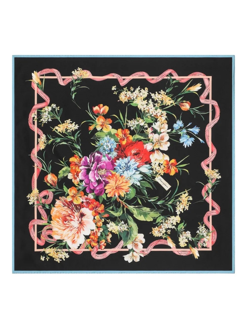 FLORAL PRINT FOULARD - 1