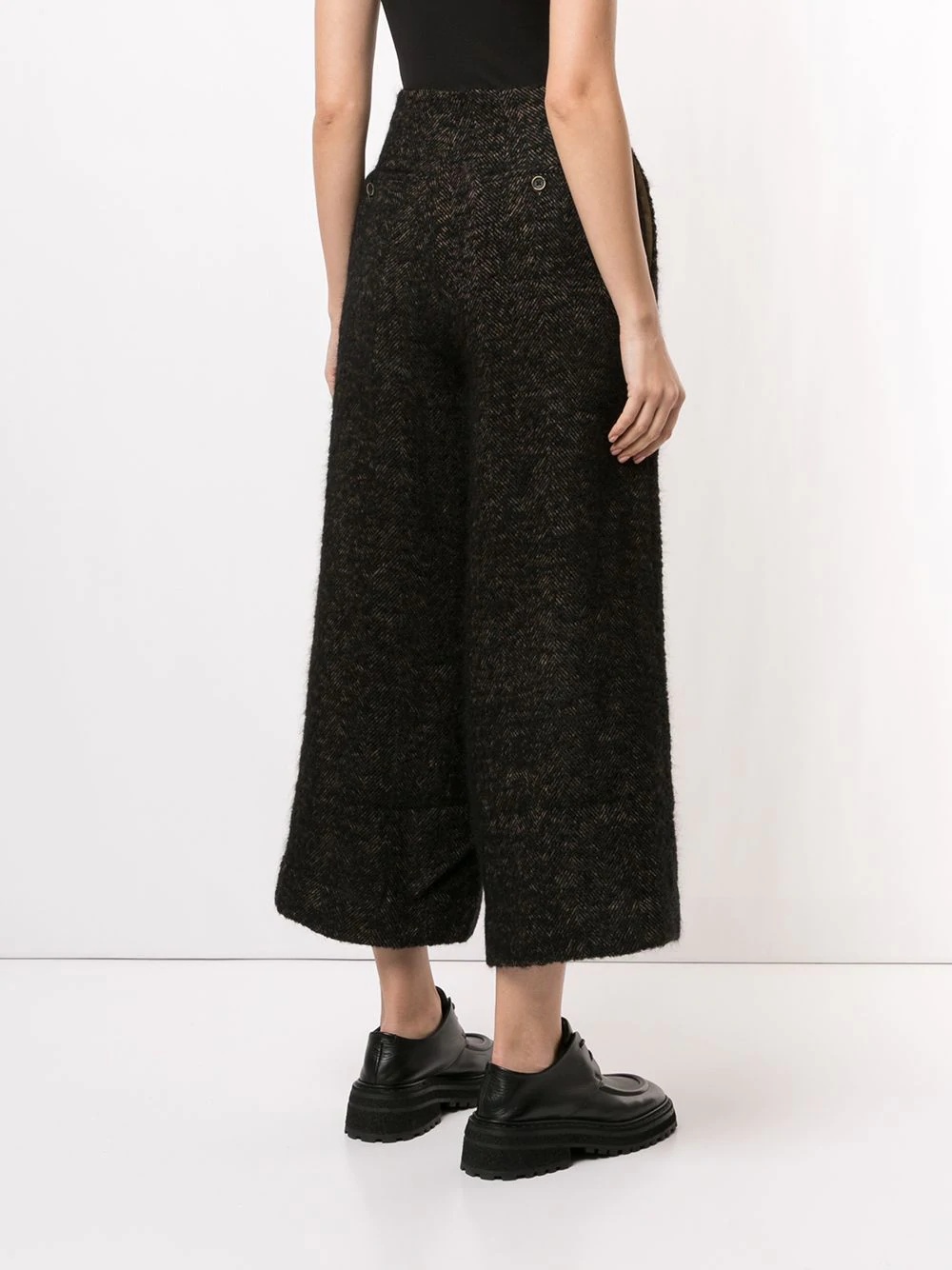 high-rise wide leg trousers - 4