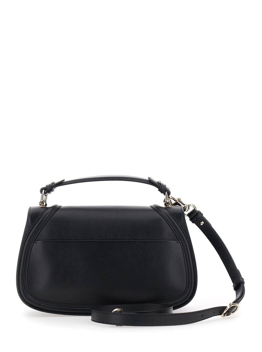 Gucci Women 'Blondie' Black Handbag With Gg Logo Plaque On The Front In Leather Woman - 4