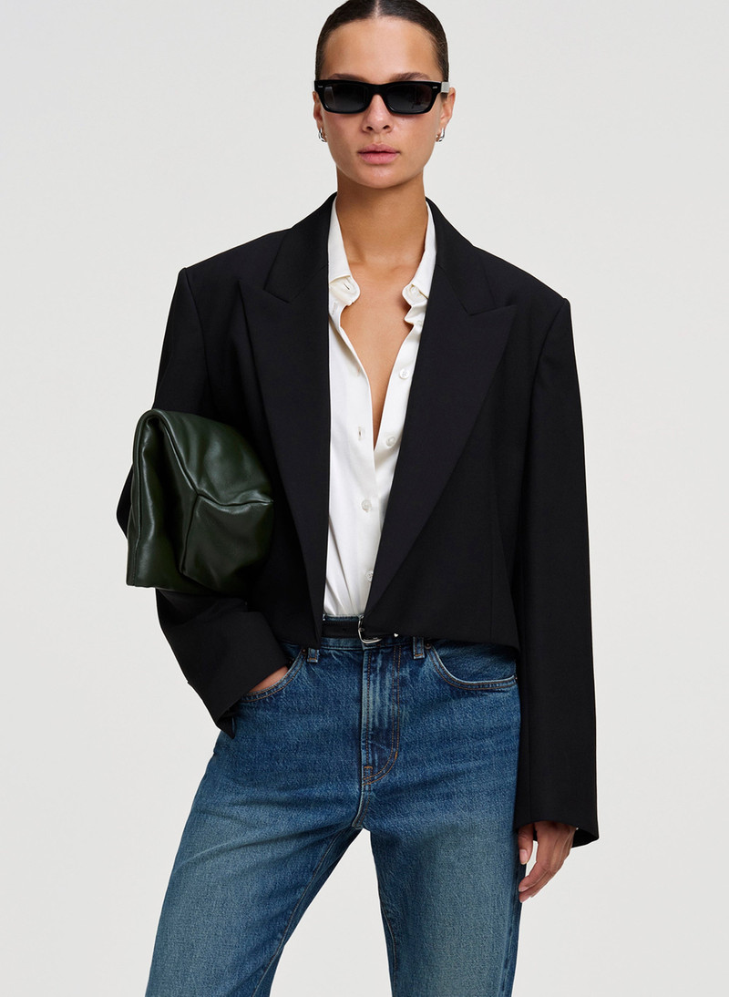 Cass Cropped Tailored Jacket - 1