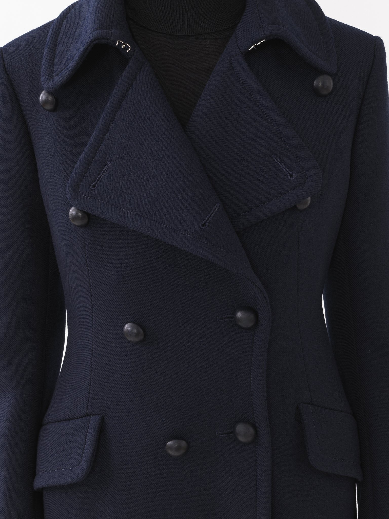LONG DOUBLE-BREASTED COAT - 7