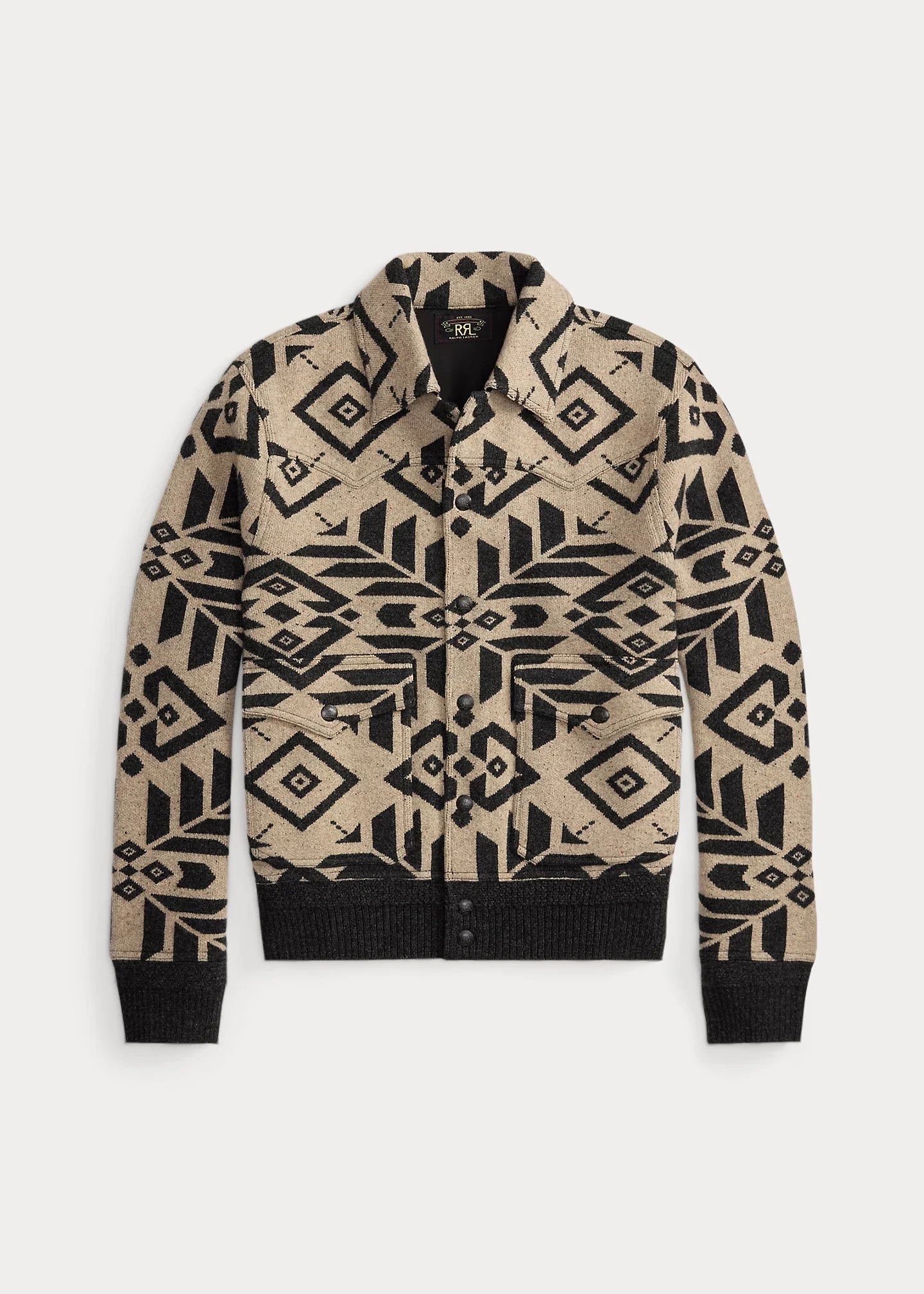 Wool Western Sweater Jacket - 1