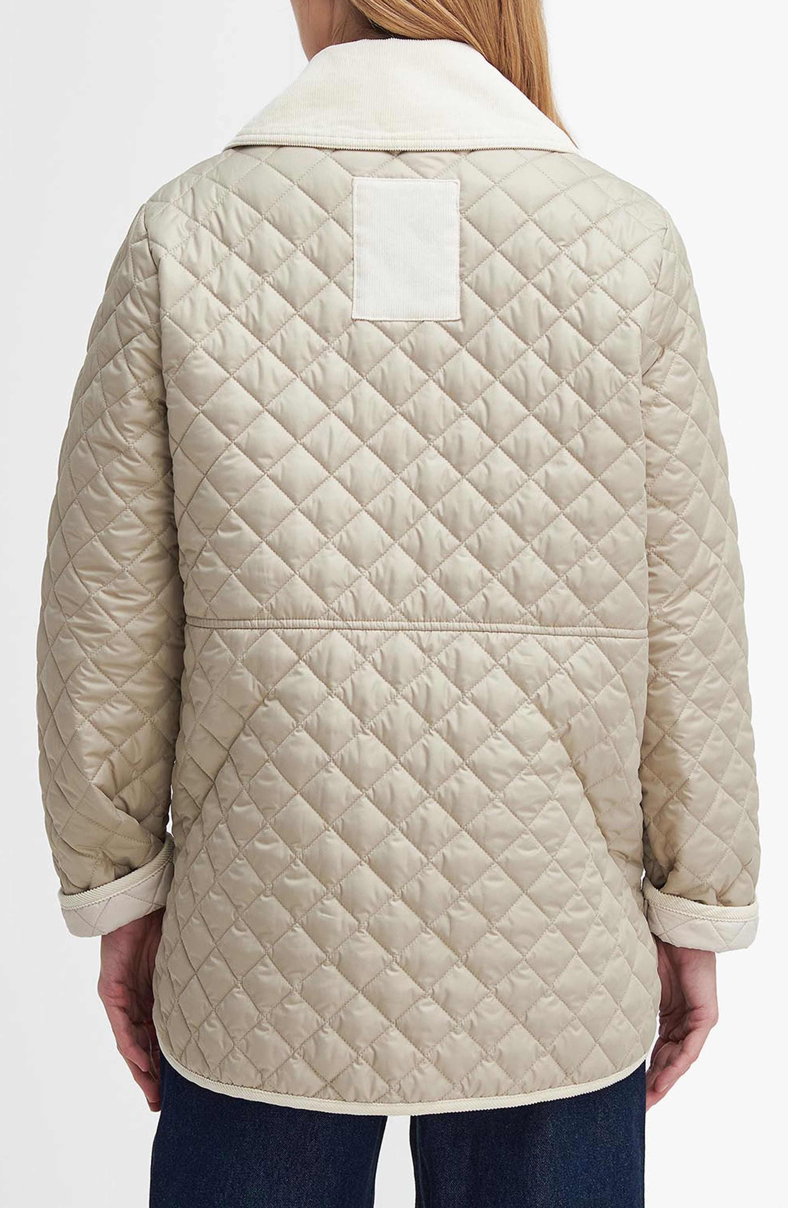Barbour Fleur Quilted Jacket in Light Sand/Blanc at Nordstrom - 2