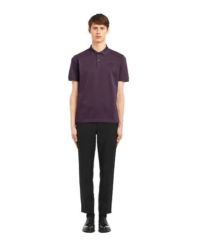 Prada Piqué polo shirt outlook