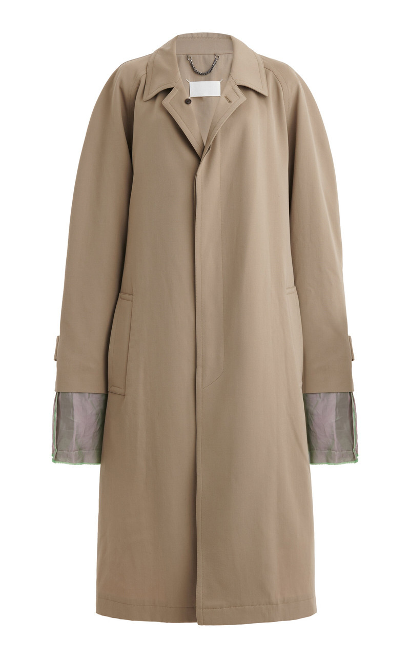 Belted Wool Trench Coat neutral 5