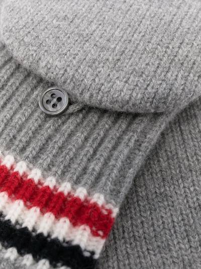 Thom Browne Aran cable convertible gloves outlook