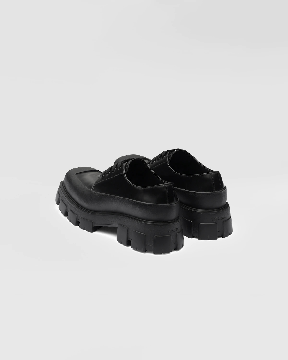 Brushed leather Derby shoes - 5
