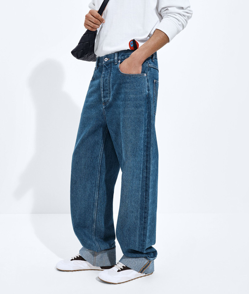 Bottega Veneta Medium Indigo Turned-Up Jeans outlook
