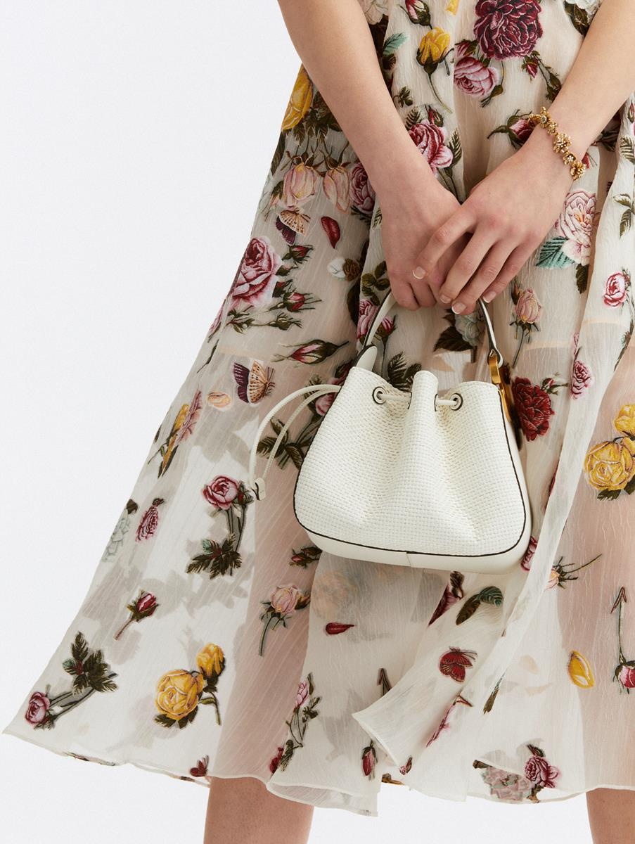 O HANDLE RAFFIA BAG - 2
