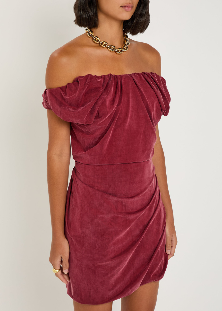 Vivienne Westwood Ginnie Amber Draped Jersey Mini Dress - 2