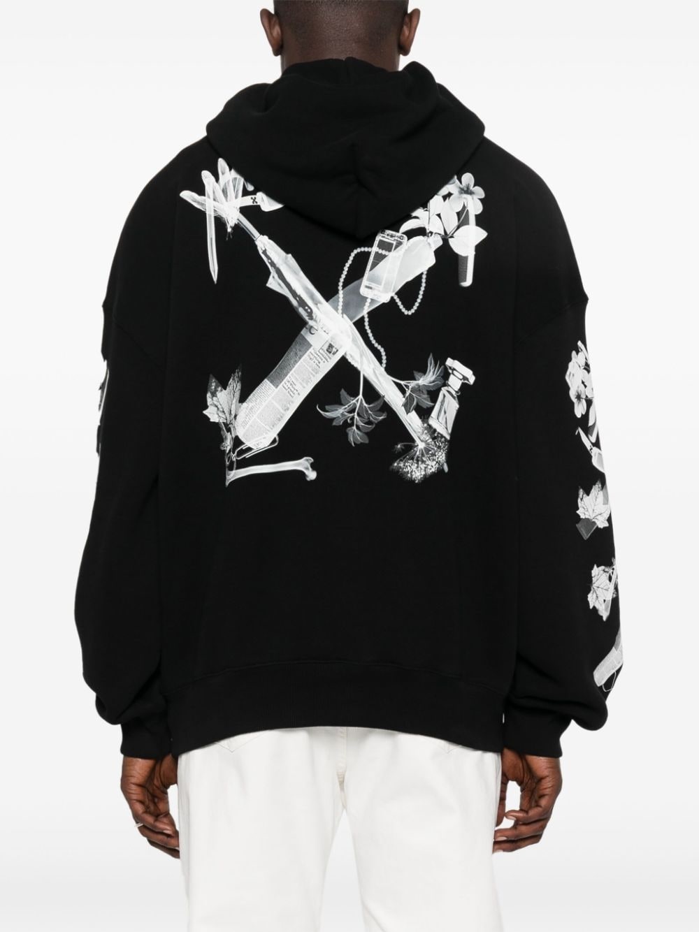 Scan Arrow cotton hoodie - 4