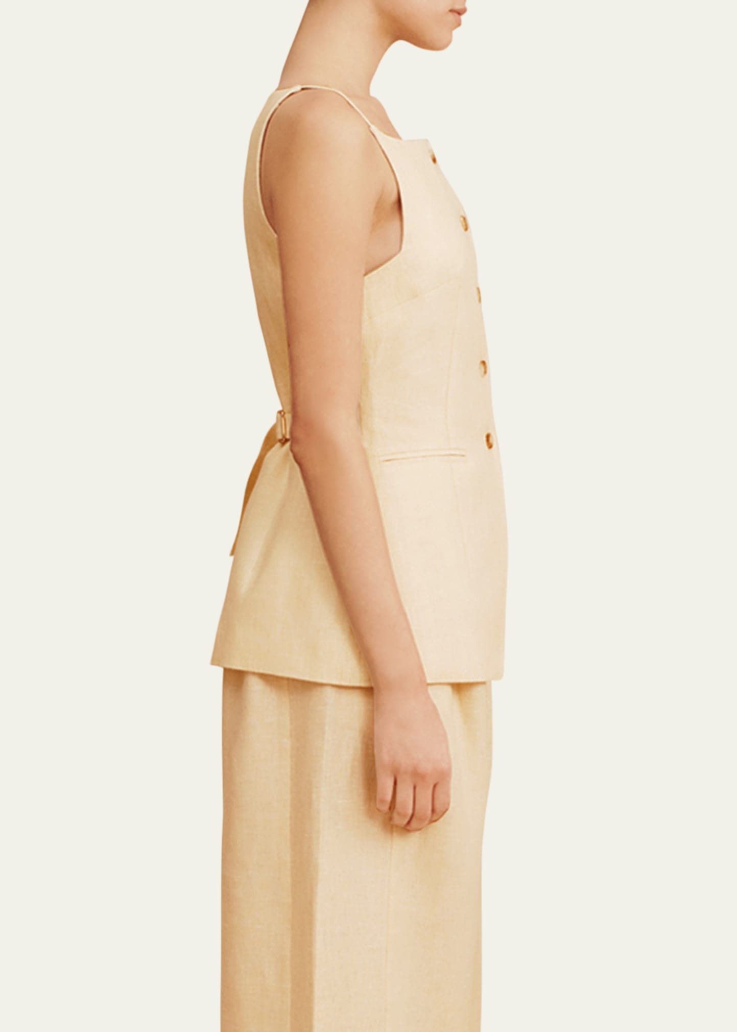 Nancy Linen Gilet - 4