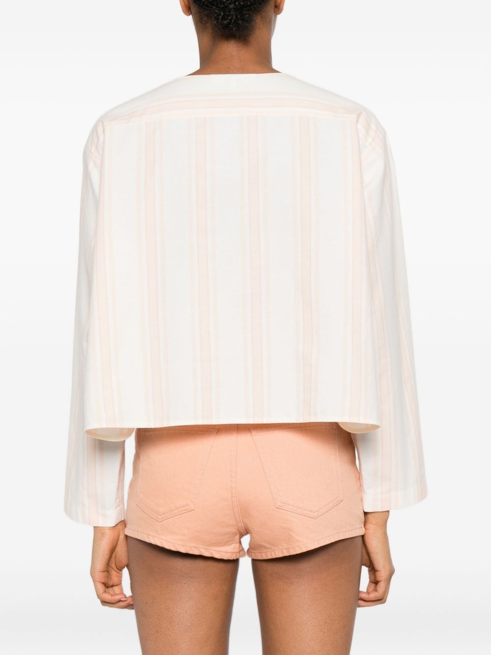 long-sleeve crop top - 4