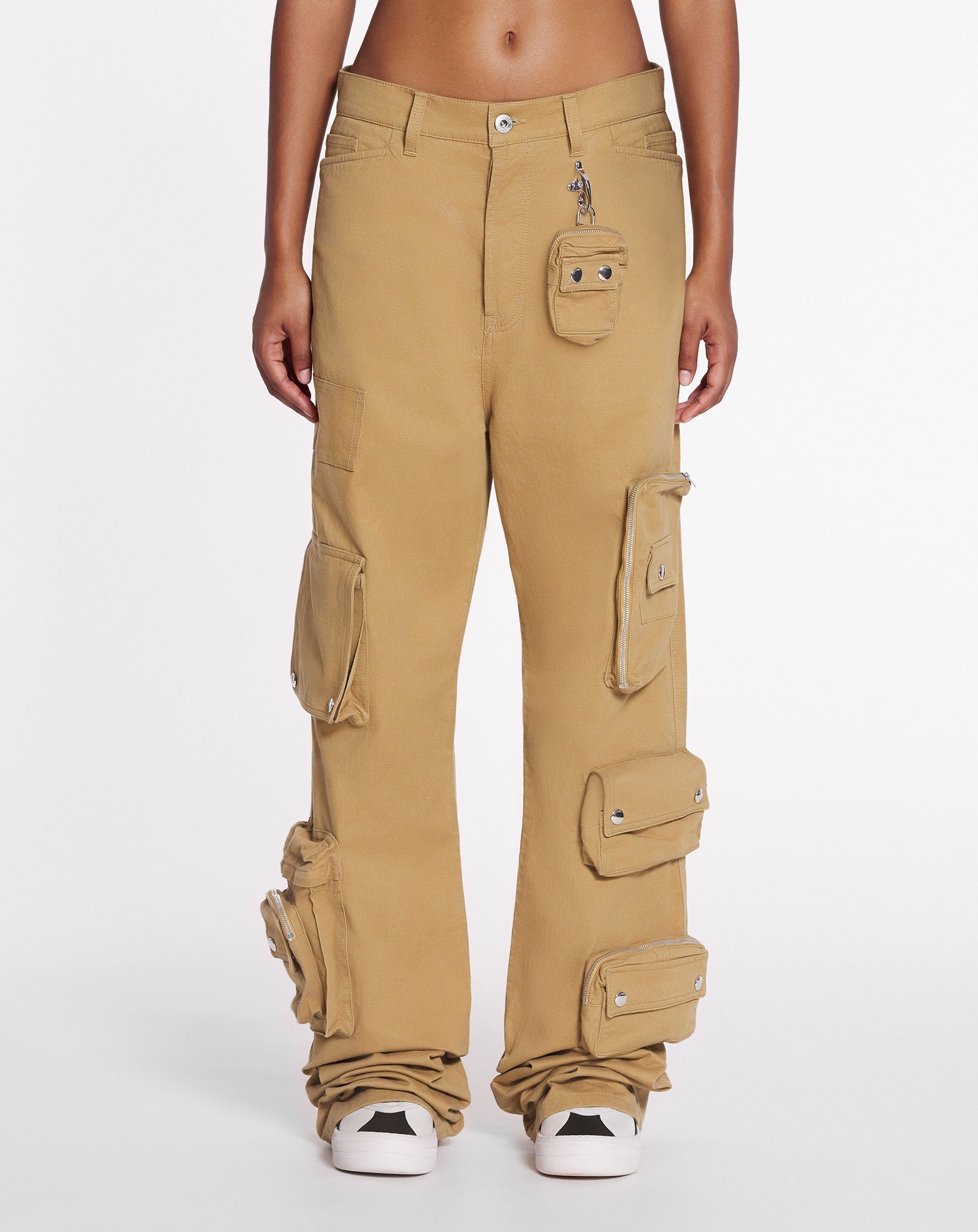 LANVIN X FUTURE WIDE-LEG UTILITY PANTS - 5