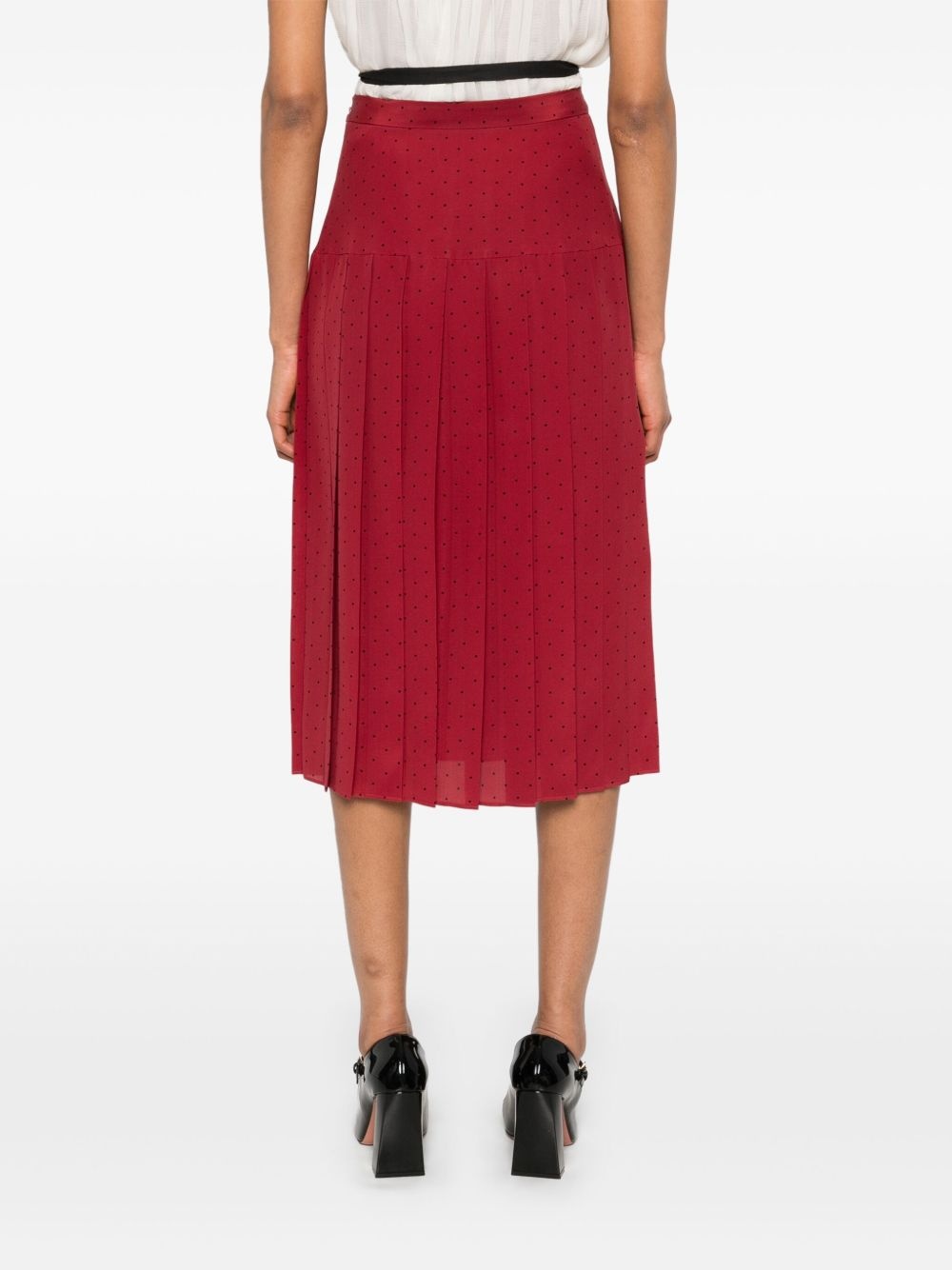 polka-dot midi skirt - 4