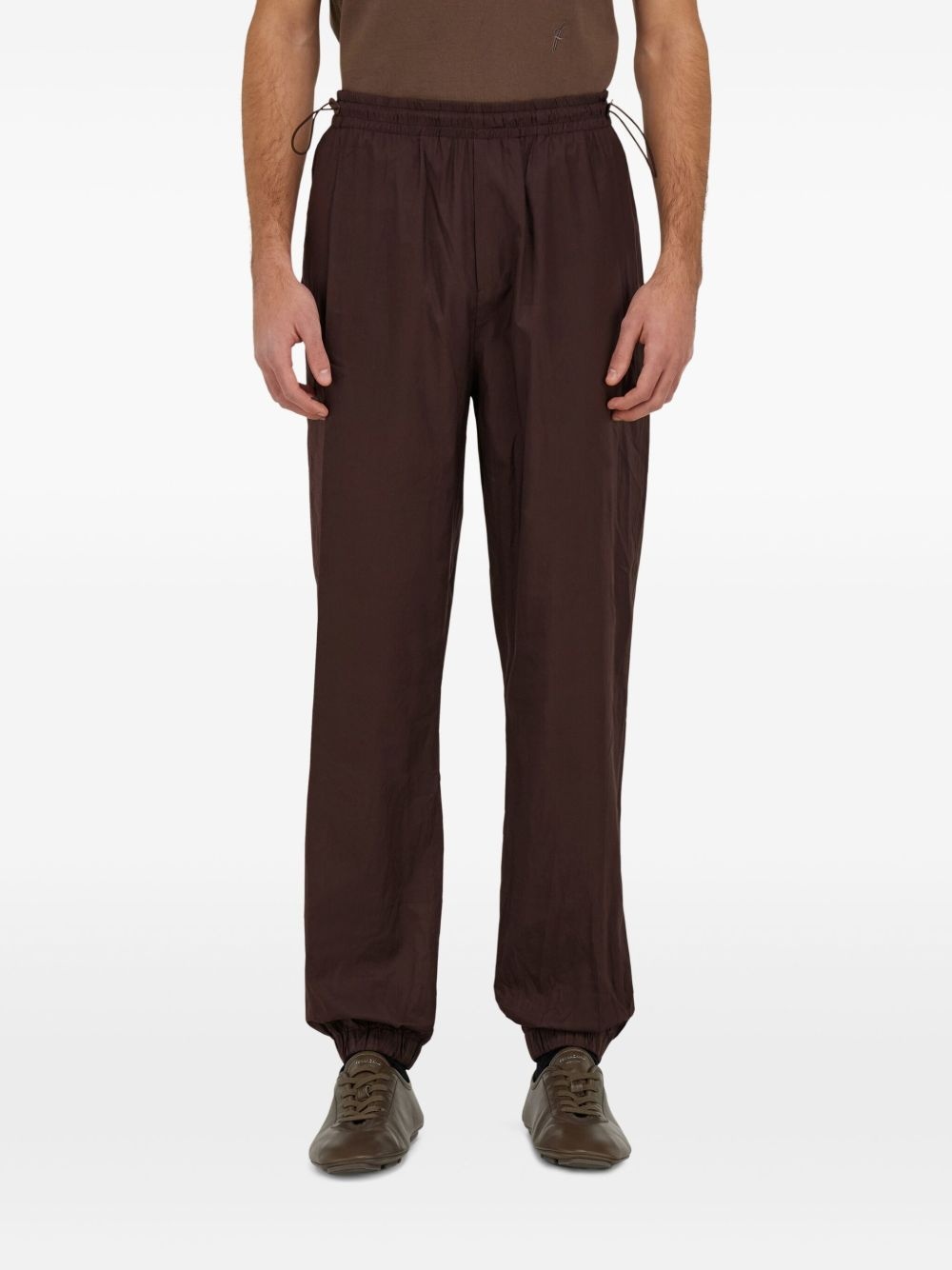 crinkled track pants - 3