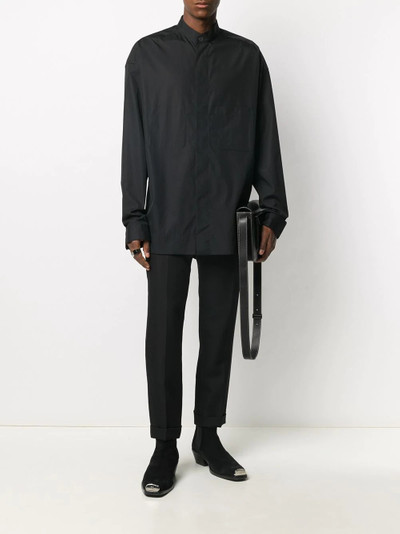 Haider Ackermann patch-pocket band collar shirt outlook